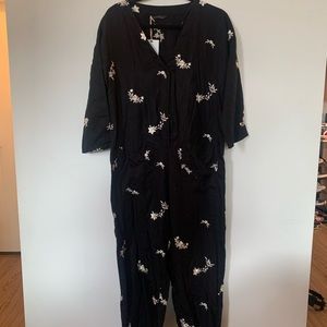 Zara Black Jasmine Overall Jumpsuit